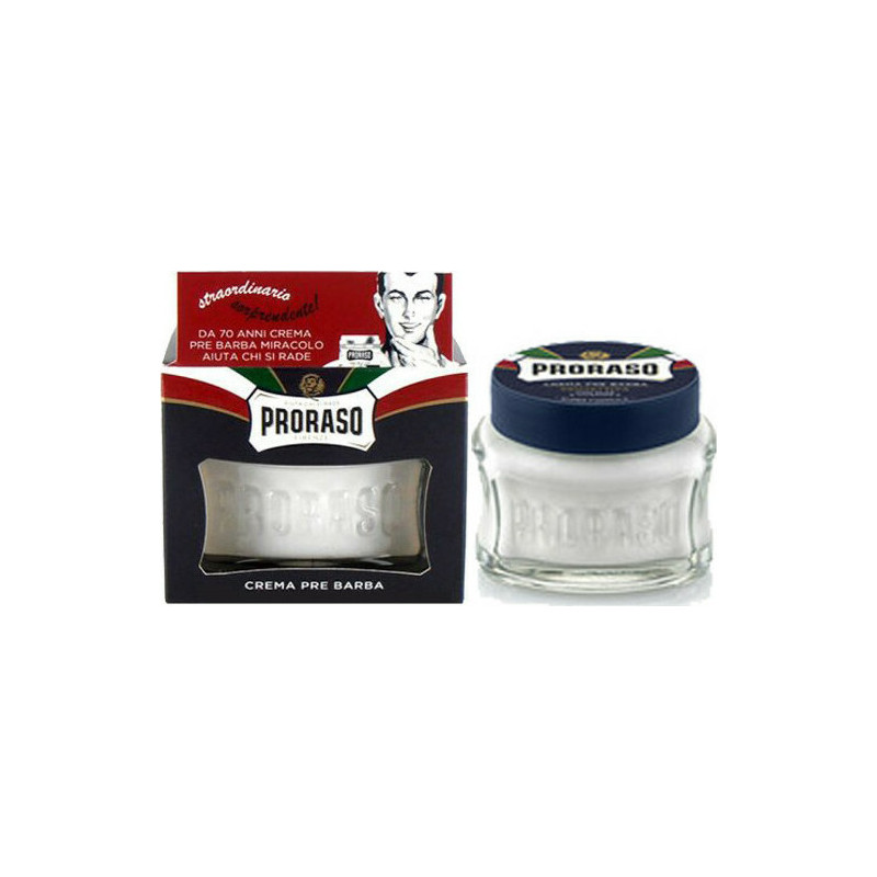 Proraso Pre-Shave Περιποίησης για Γένια Blue με Αλόη Βέρα & Βιταμίνη Ε 100ml