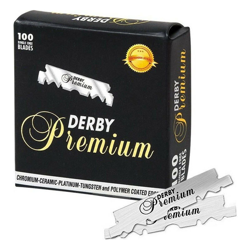 Derby Premium Pack 100 Single Edge Blades