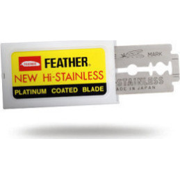 Feather New Hi-Stainless Platinum Coated Ανταλλακτικές Λεπίδες Ασφαλείας 10τμχ